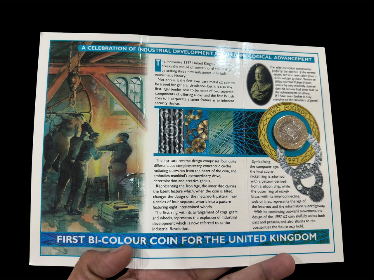 1997 United Kingdom Brilliant Uncirculated 2-pound Coin Cover